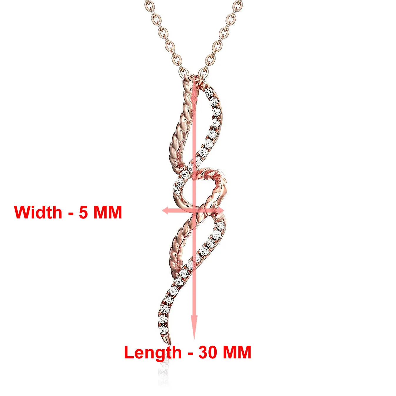 1/10 cttw Diamond Infinity Loop Pendant Necklace in 14K Gold