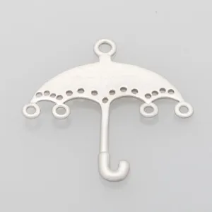 2013-2014 Fashion 25*25MM lovely modern charms,Umbrella,Matte Rhodium,suit for necklace/bracelet/earring ect,sold 10pcs per pkg