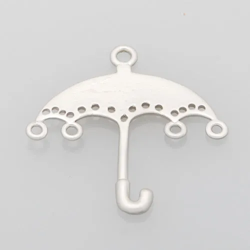 2013-2014 Fashion 25*25MM lovely modern charms,Umbrella,Matte Rhodium,suit for necklace/bracelet/earring ect,sold 10pcs per pkg