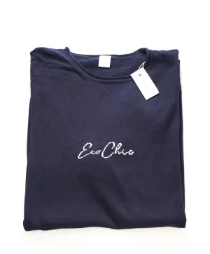 $325 ELEVENTY - Ivory  Crewneck Premium Short Sleeve Sweater - M