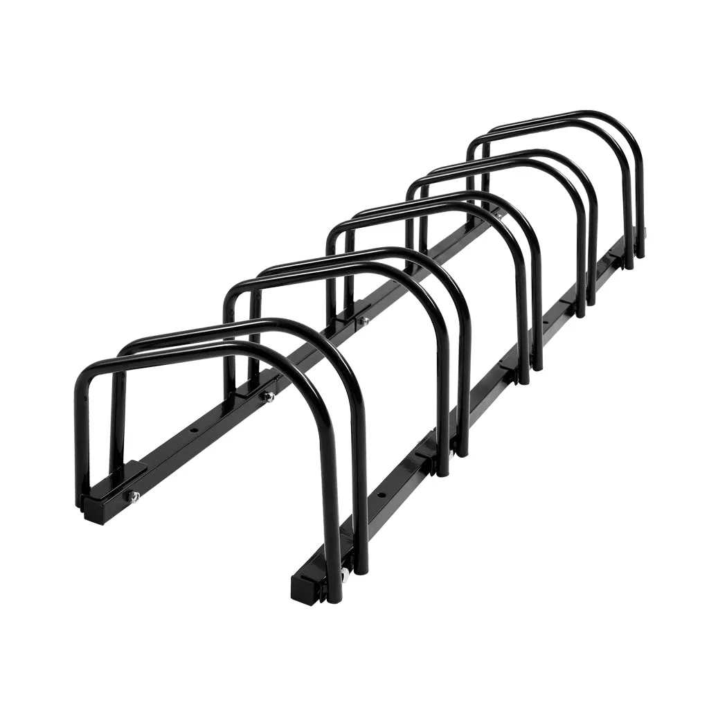 5 Bikes Stand Bicycle Bike Rack Floor
