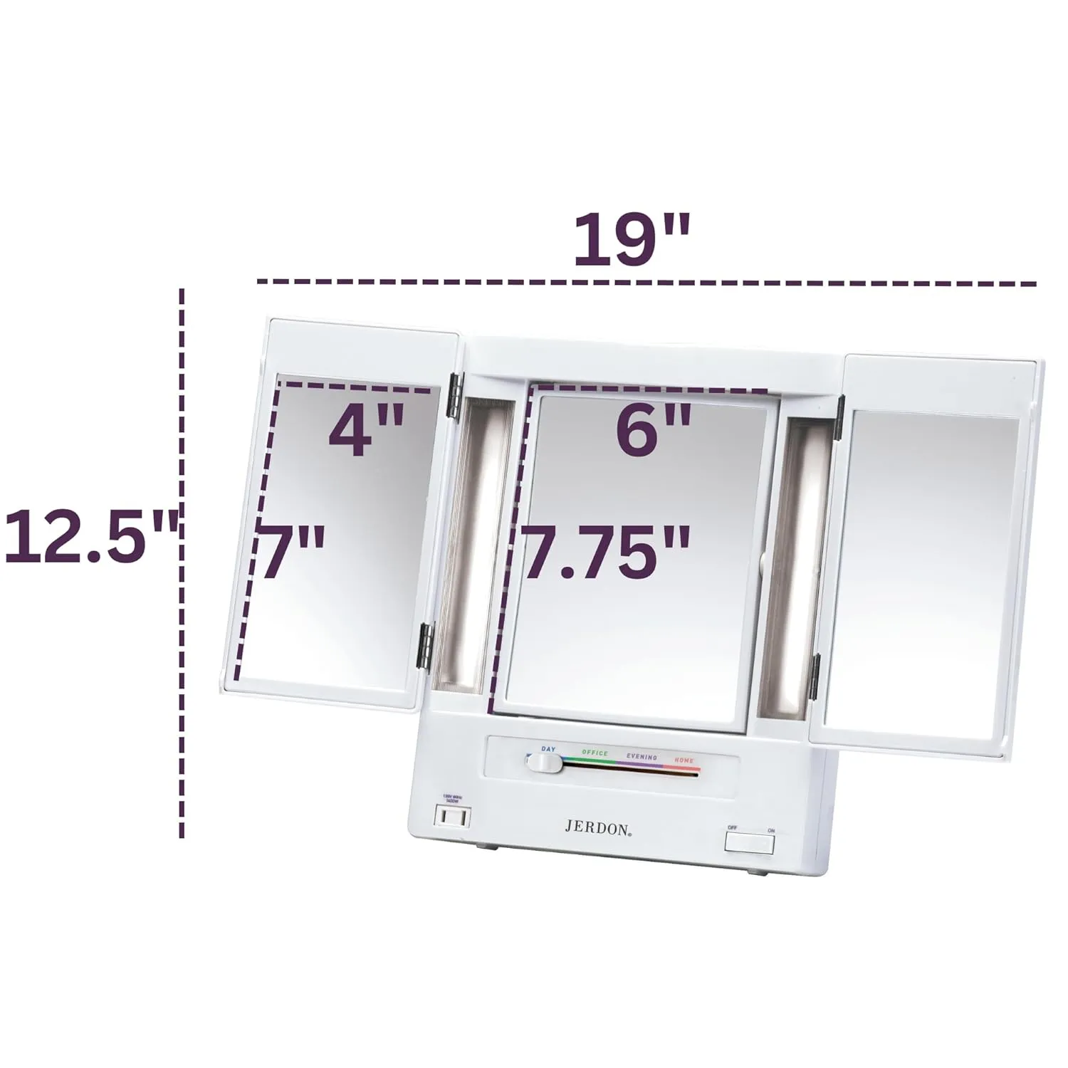 5X -1X Trifold Mirror Classic Design