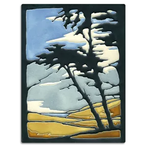 6x8 Montana De Oro Tile (Yoshiko Yamamoto) by Motawi Tileworks