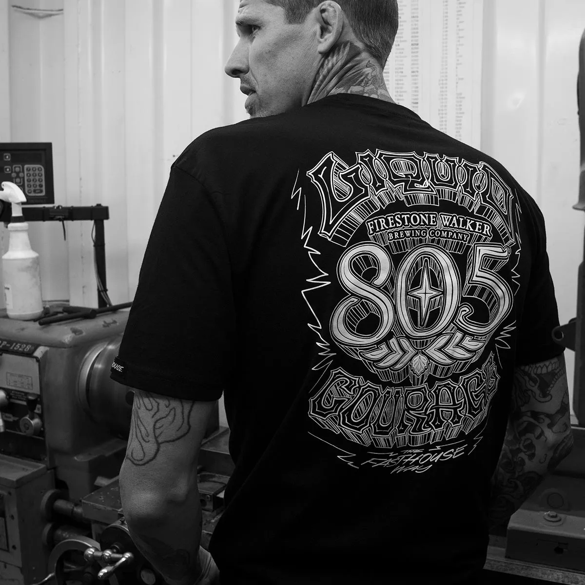 805 Liquid Courage Tee - Black