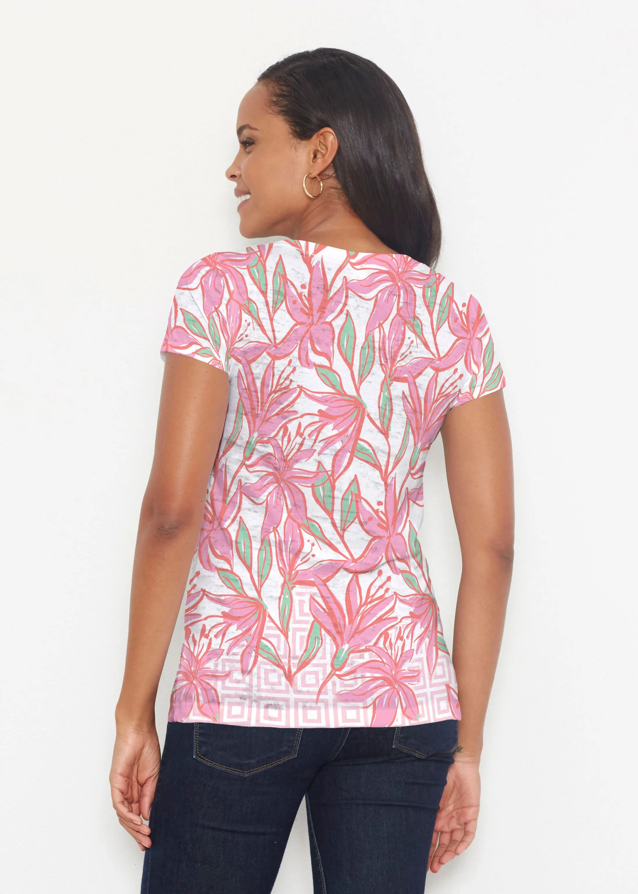 A lot of Lillies (8088) ~ Short Sleeve Scoop Shirt