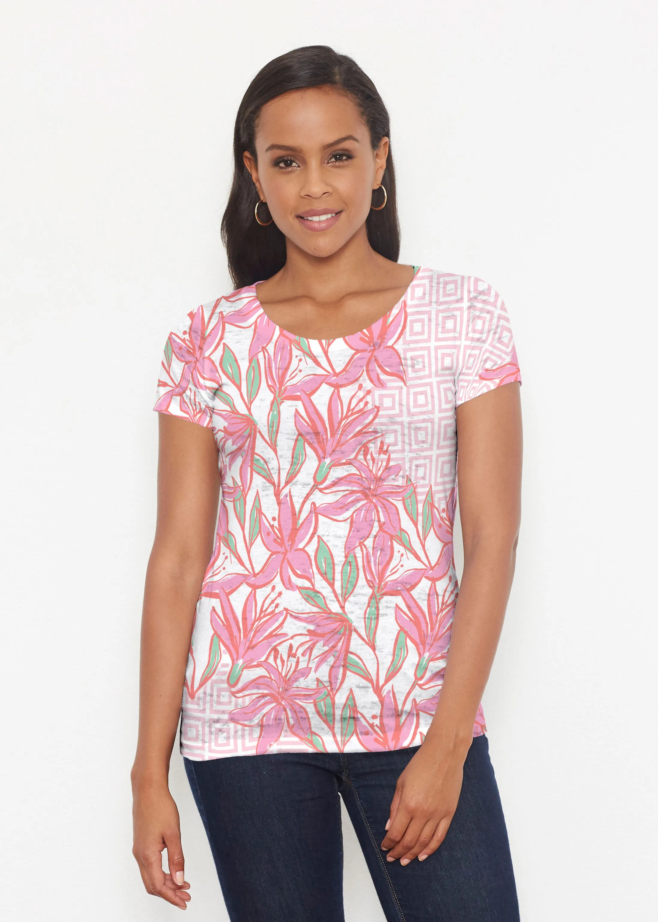 A lot of Lillies (8088) ~ Short Sleeve Scoop Shirt