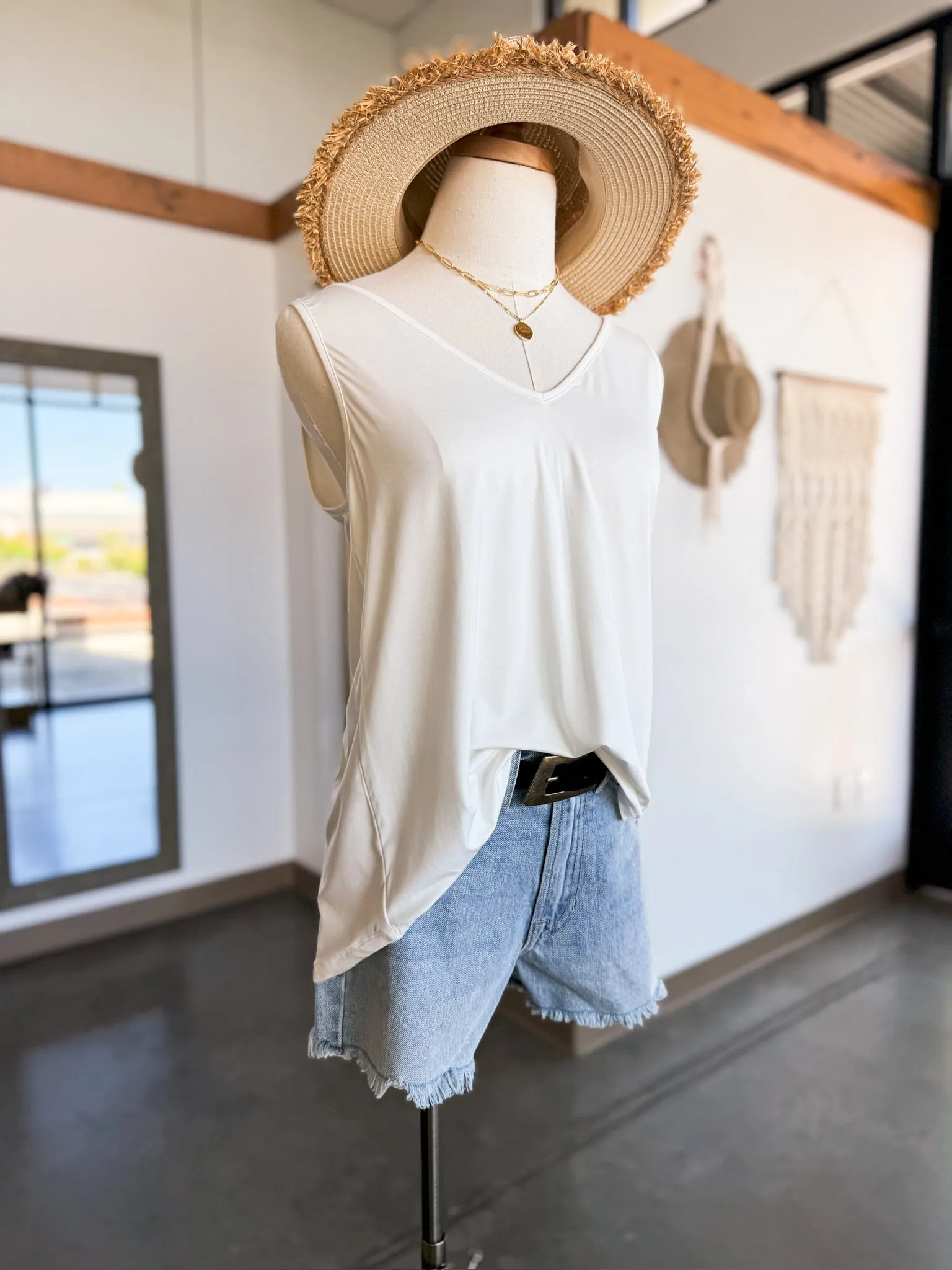 Addilyn Tank - White