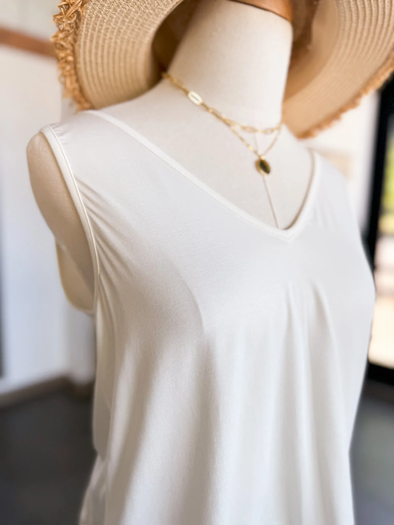 Addilyn Tank - White