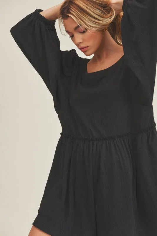 Aemi   Co Kyle Balloon Sleeve Romper