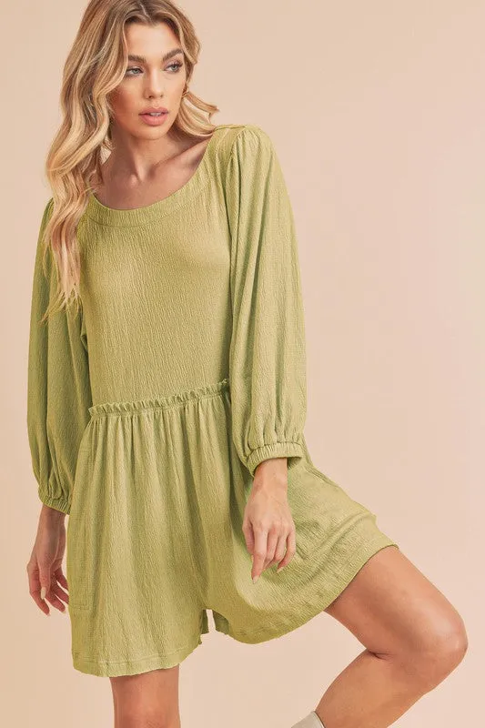 Aemi   Co Kyle Balloon Sleeve Romper