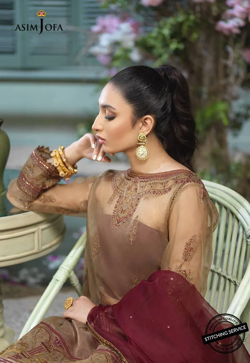 AJFC-47 | Asim Jofa Jashn Collection 2021 | Unstitched Organza Suit