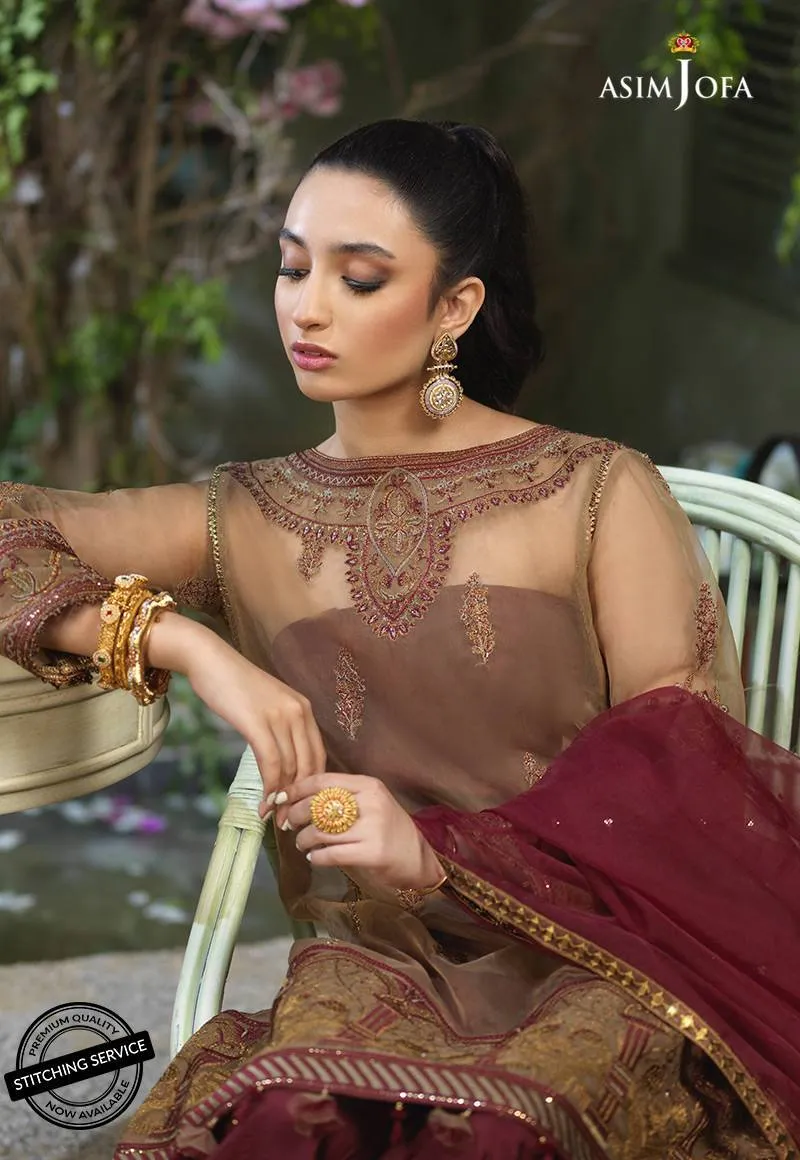 AJFC-47 | Asim Jofa Jashn Collection 2021 | Unstitched Organza Suit