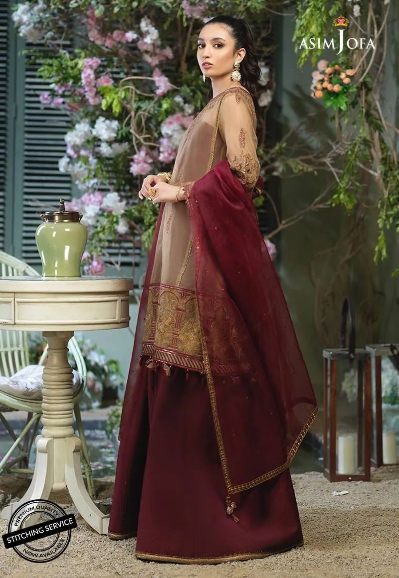 AJFC-47 | Asim Jofa Jashn Collection 2021 | Unstitched Organza Suit
