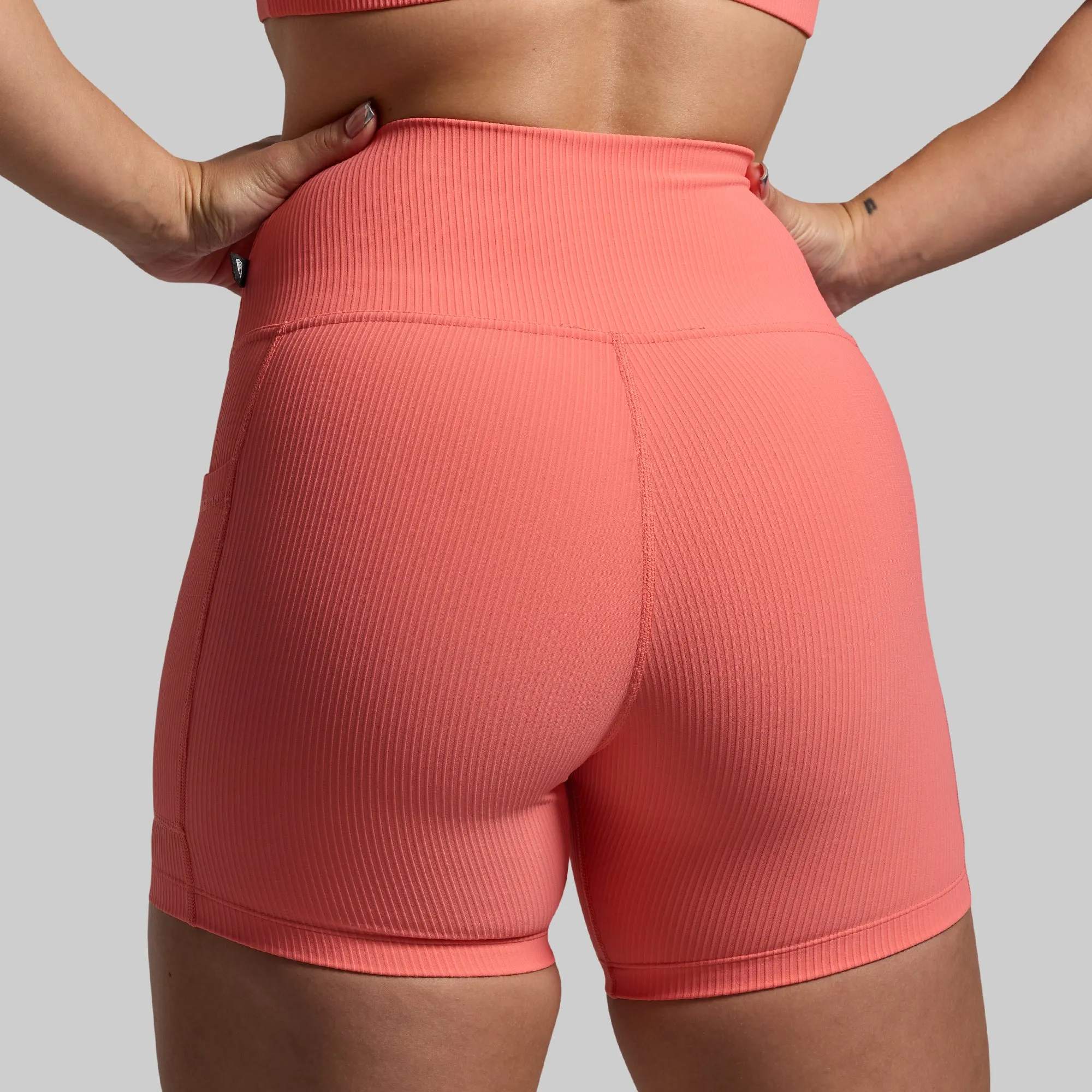 All or Nothing Short Set (Hot Peach)