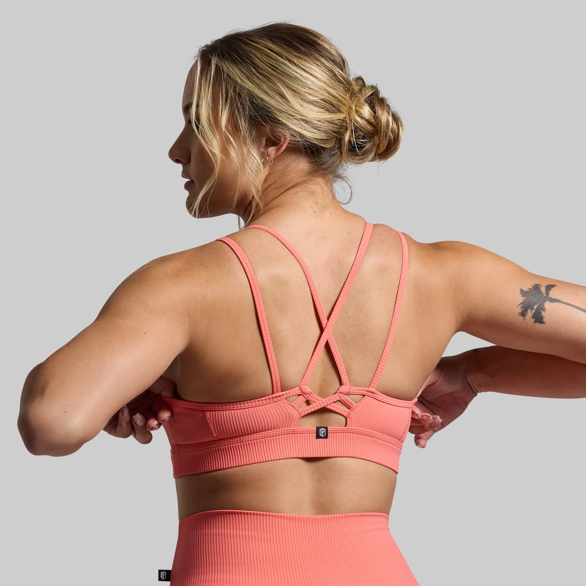 All or Nothing Short Set (Hot Peach)
