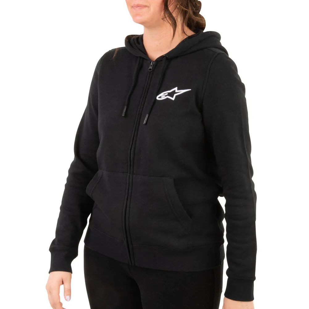ALPINESTARS WOMEN'S AGELESS CHEST ZIP-UP HOODED SWEATSHIRT