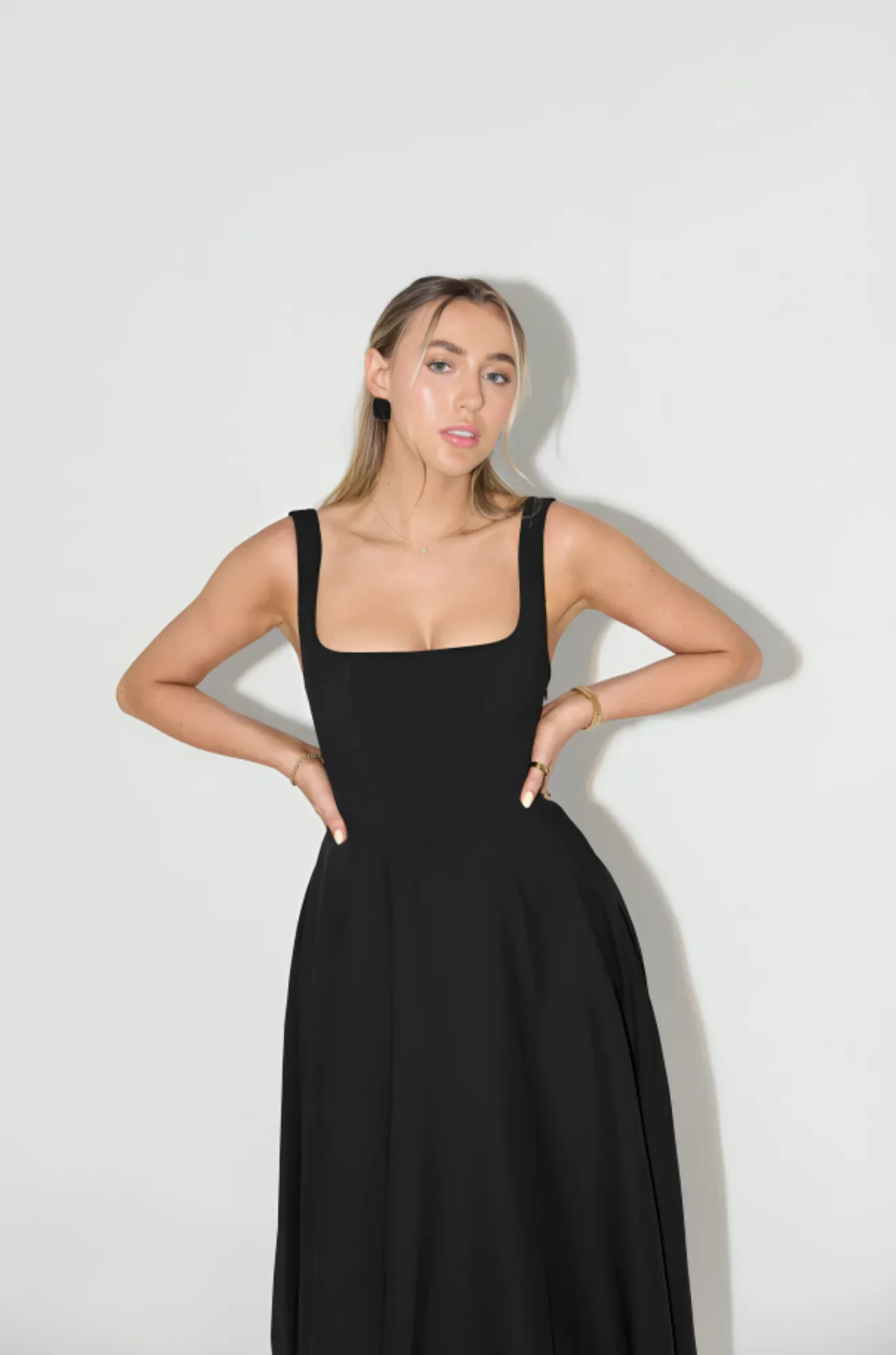 Amore Dress - Square Neckline Dress for Woman
