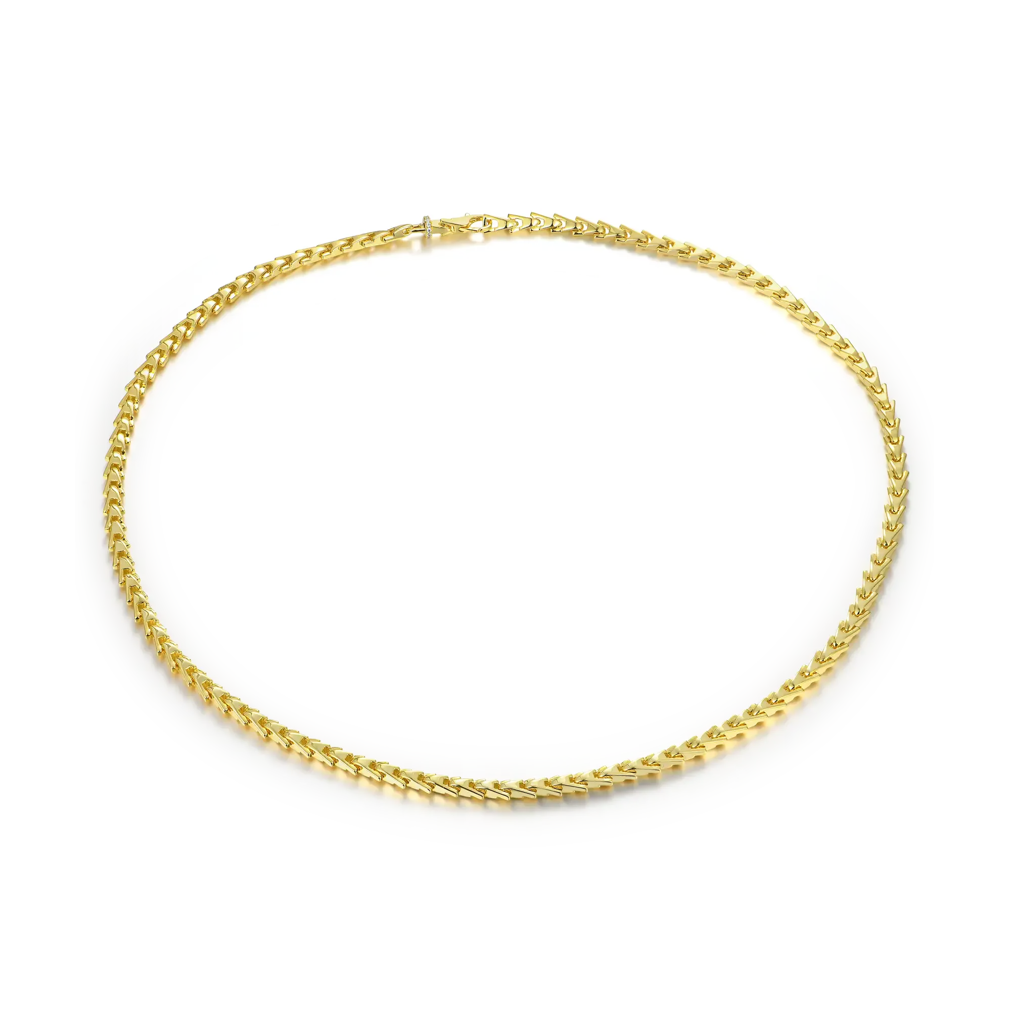 Aporro A® Plain Gold Necklace - 5mm