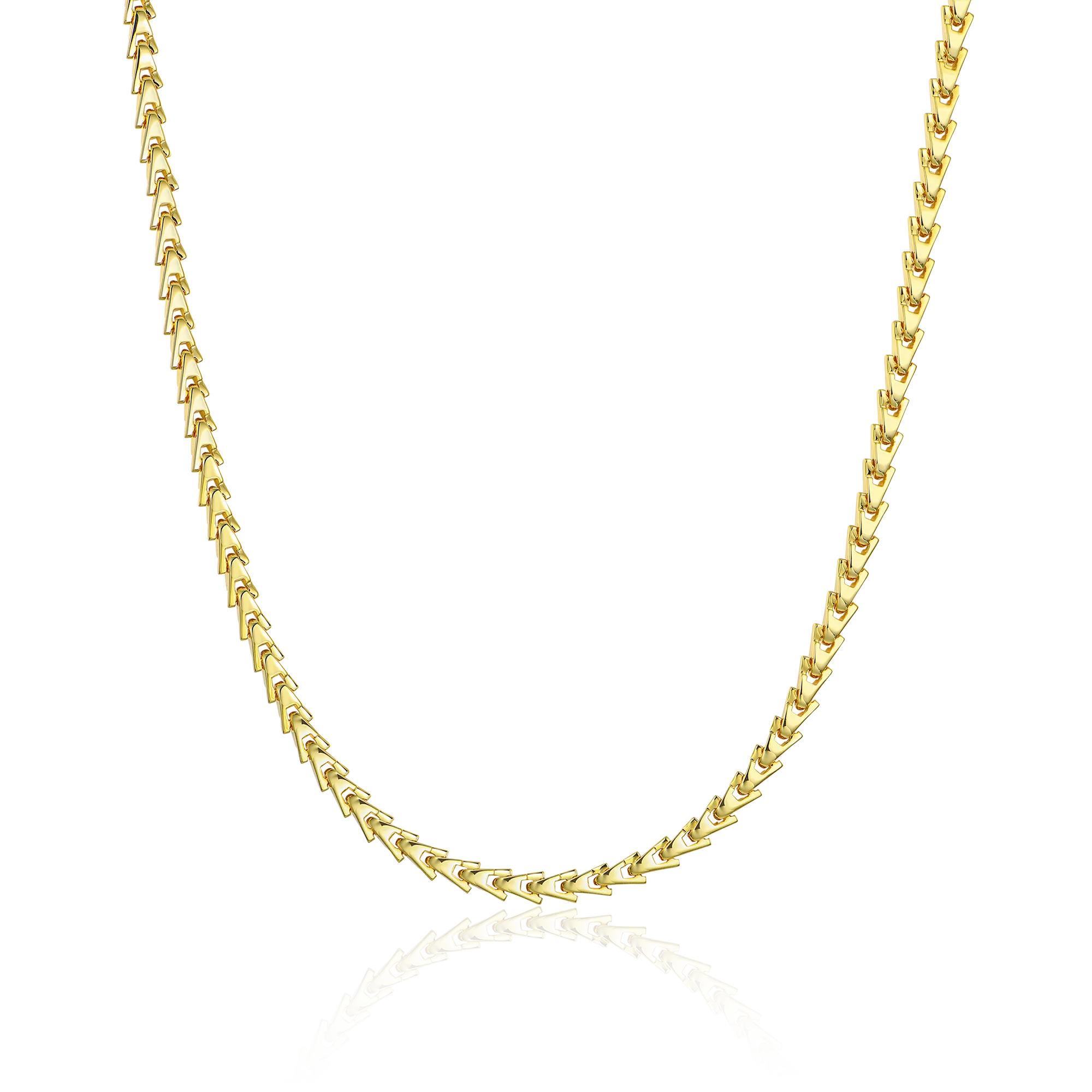 Aporro A® Plain Gold Necklace - 5mm
