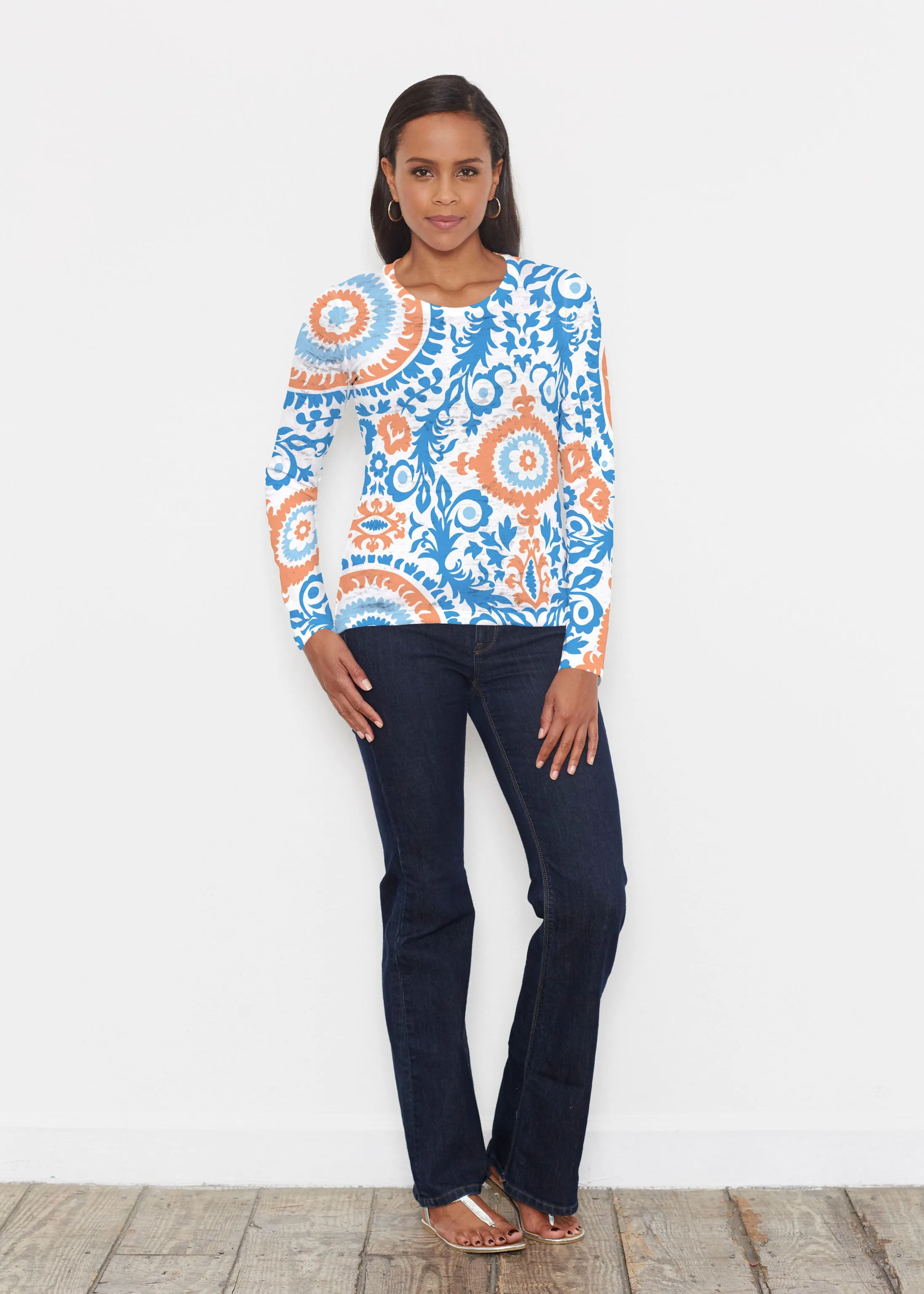 Archery Navy (14208) ~ Signature Long Sleeve Crew Shirt