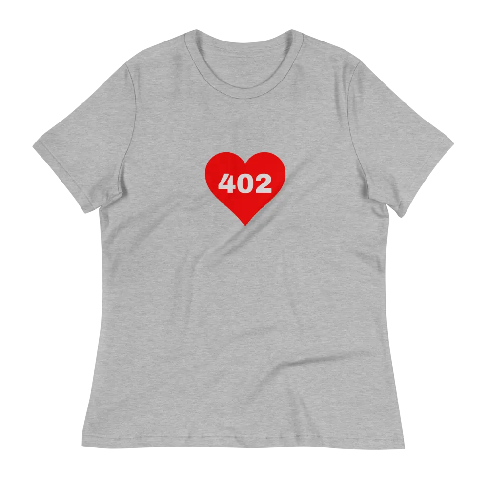 AREA CODE 402 Women's Relaxed T-Shirt