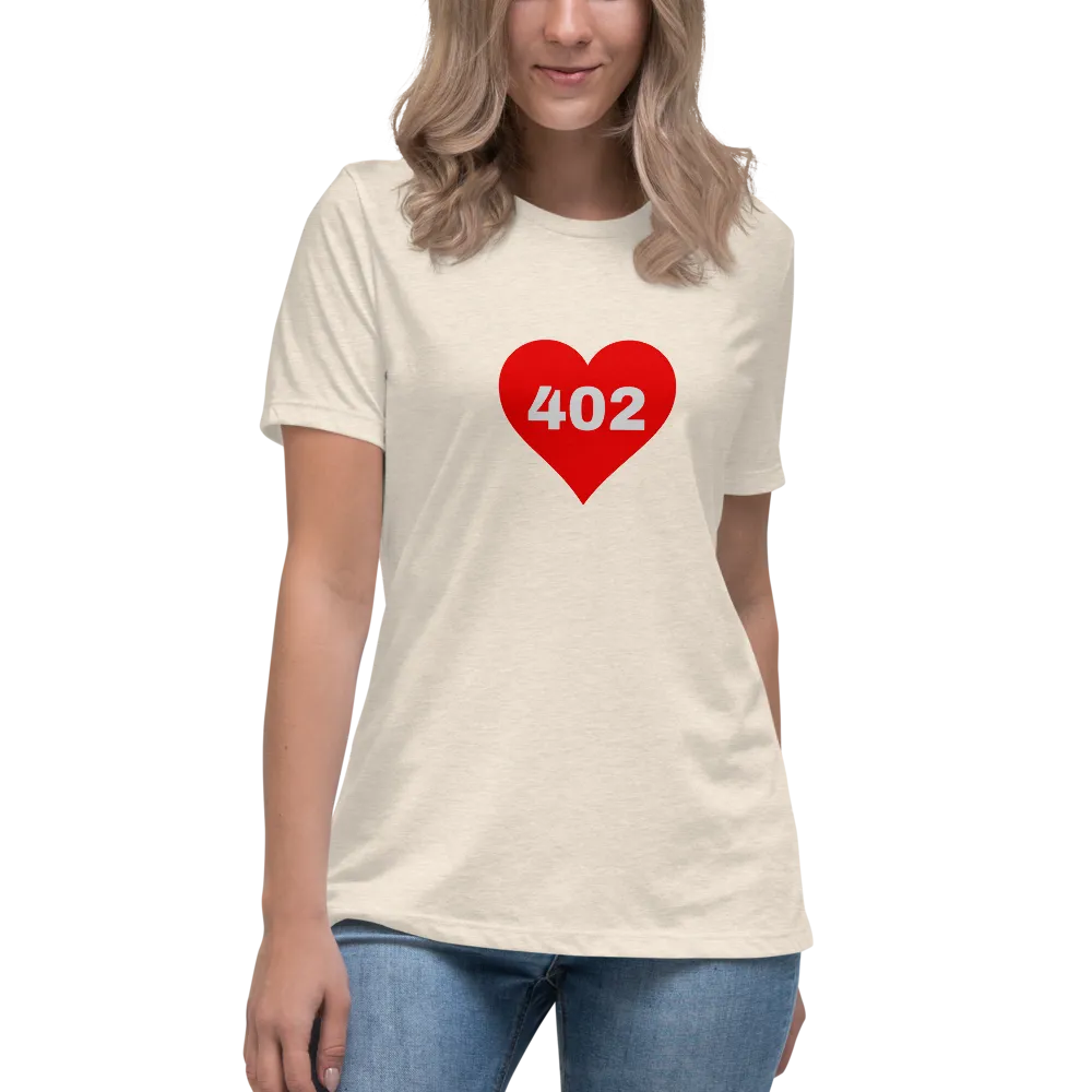 AREA CODE 402 Women's Relaxed T-Shirt