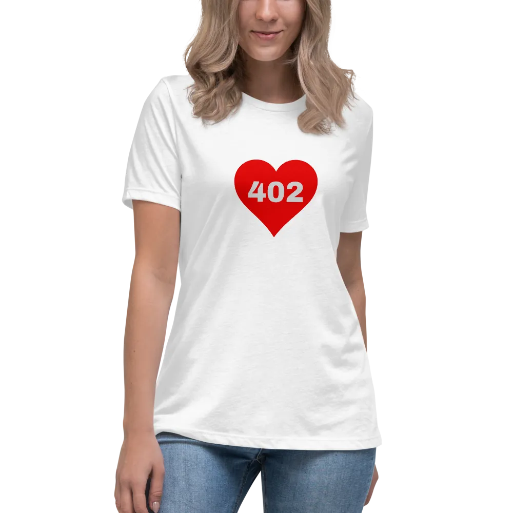 AREA CODE 402 Women's Relaxed T-Shirt
