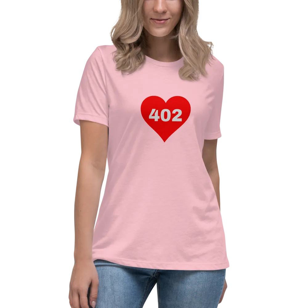 AREA CODE 402 Women's Relaxed T-Shirt