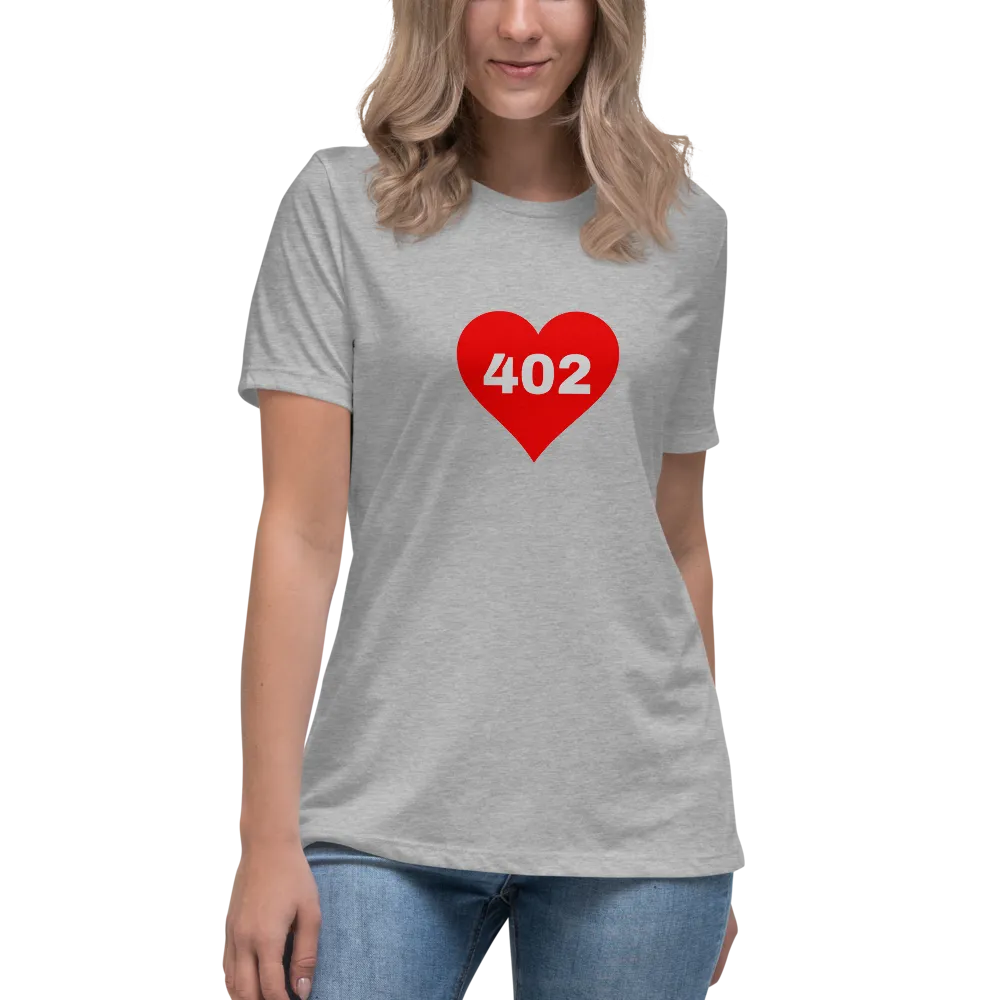 AREA CODE 402 Women's Relaxed T-Shirt