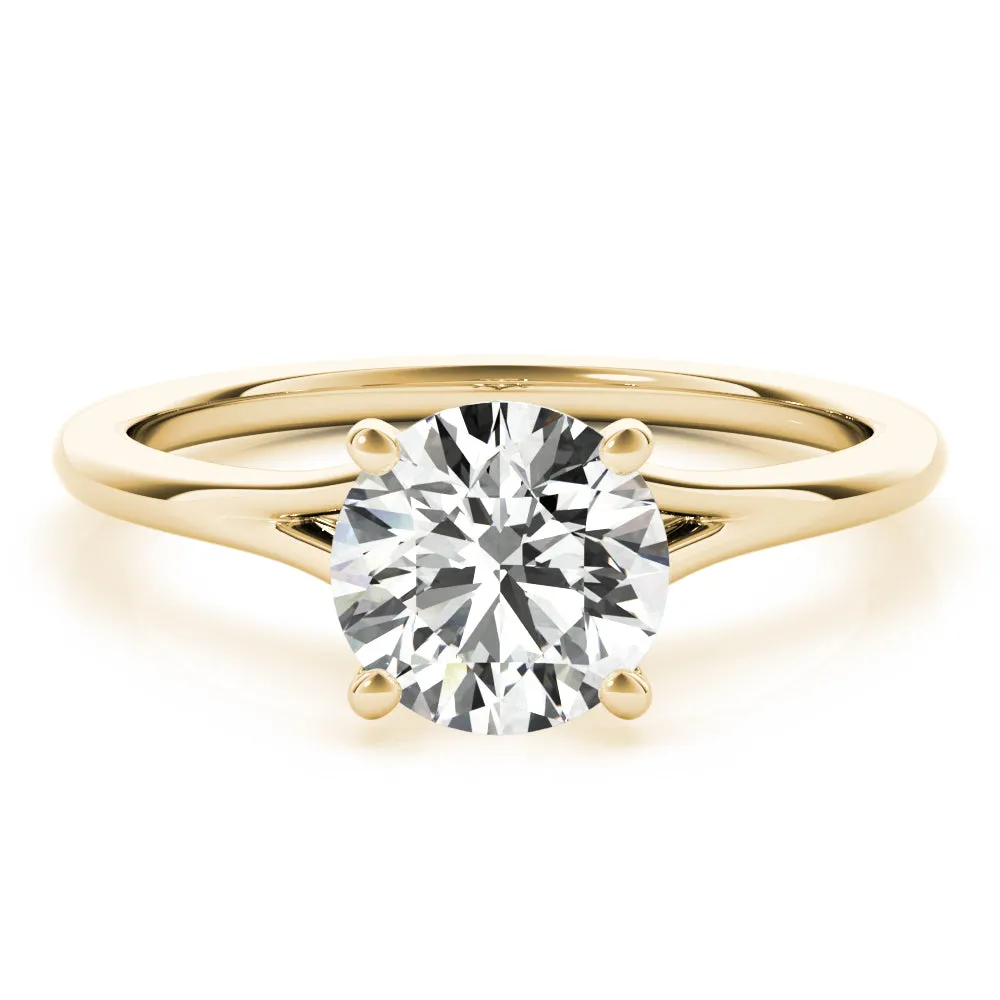 Aria Round  Lab Grown Diamond Solitaire Engagement Ring IGI Certified