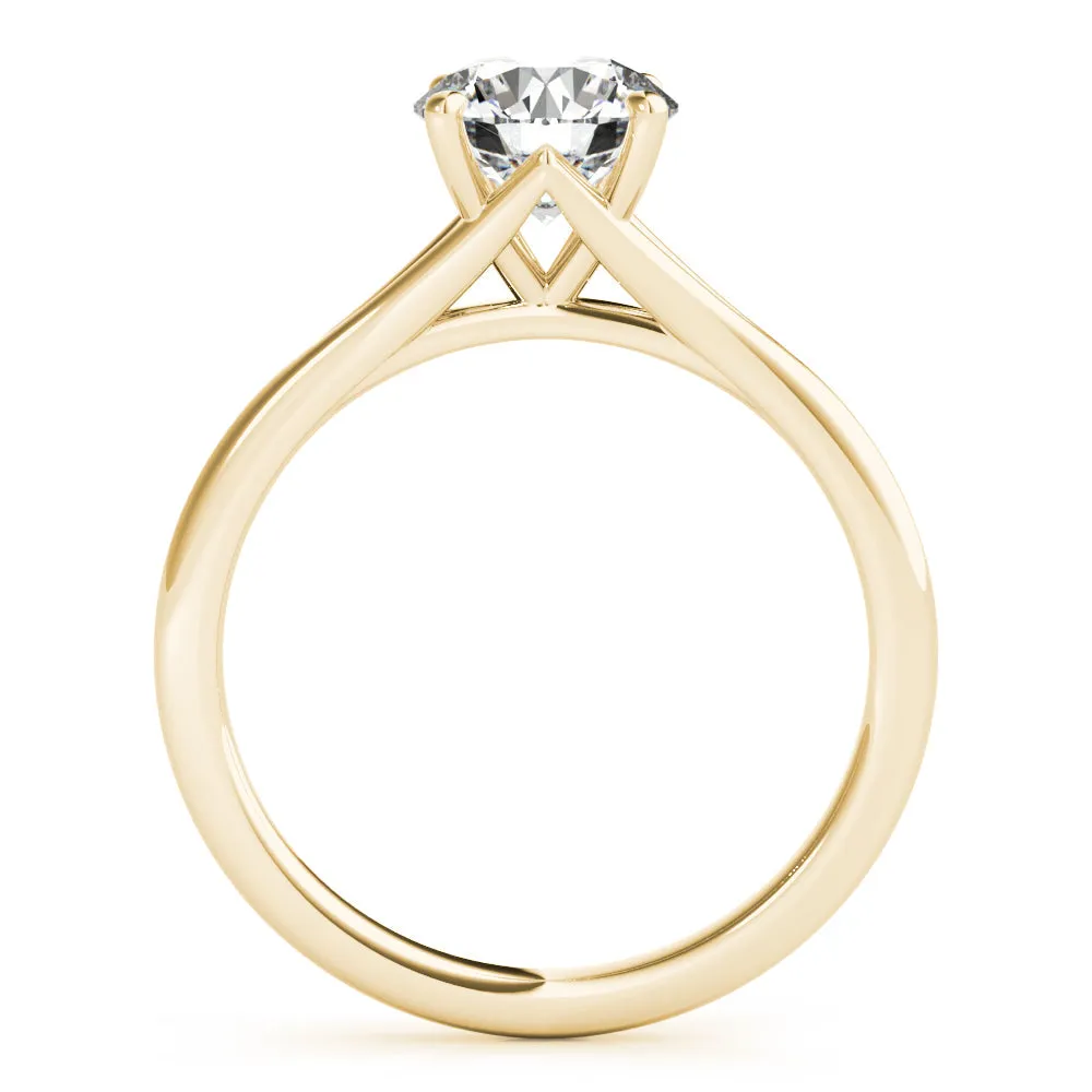 Aria Round  Lab Grown Diamond Solitaire Engagement Ring IGI Certified