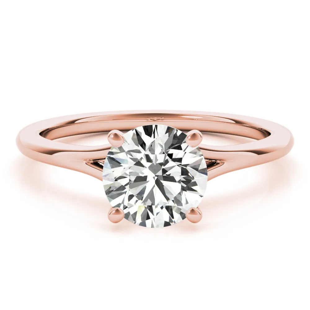 Aria Round  Lab Grown Diamond Solitaire Engagement Ring IGI Certified