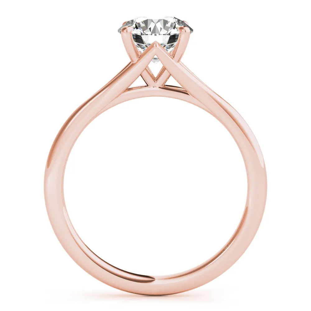 Aria Round  Lab Grown Diamond Solitaire Engagement Ring IGI Certified