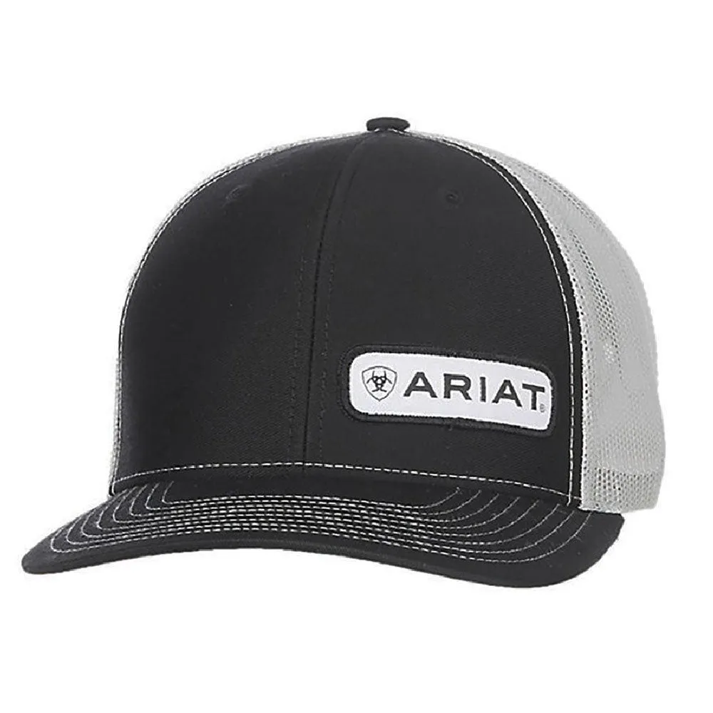 Ariat Offset Patch Hat for Men in Black | A300000501