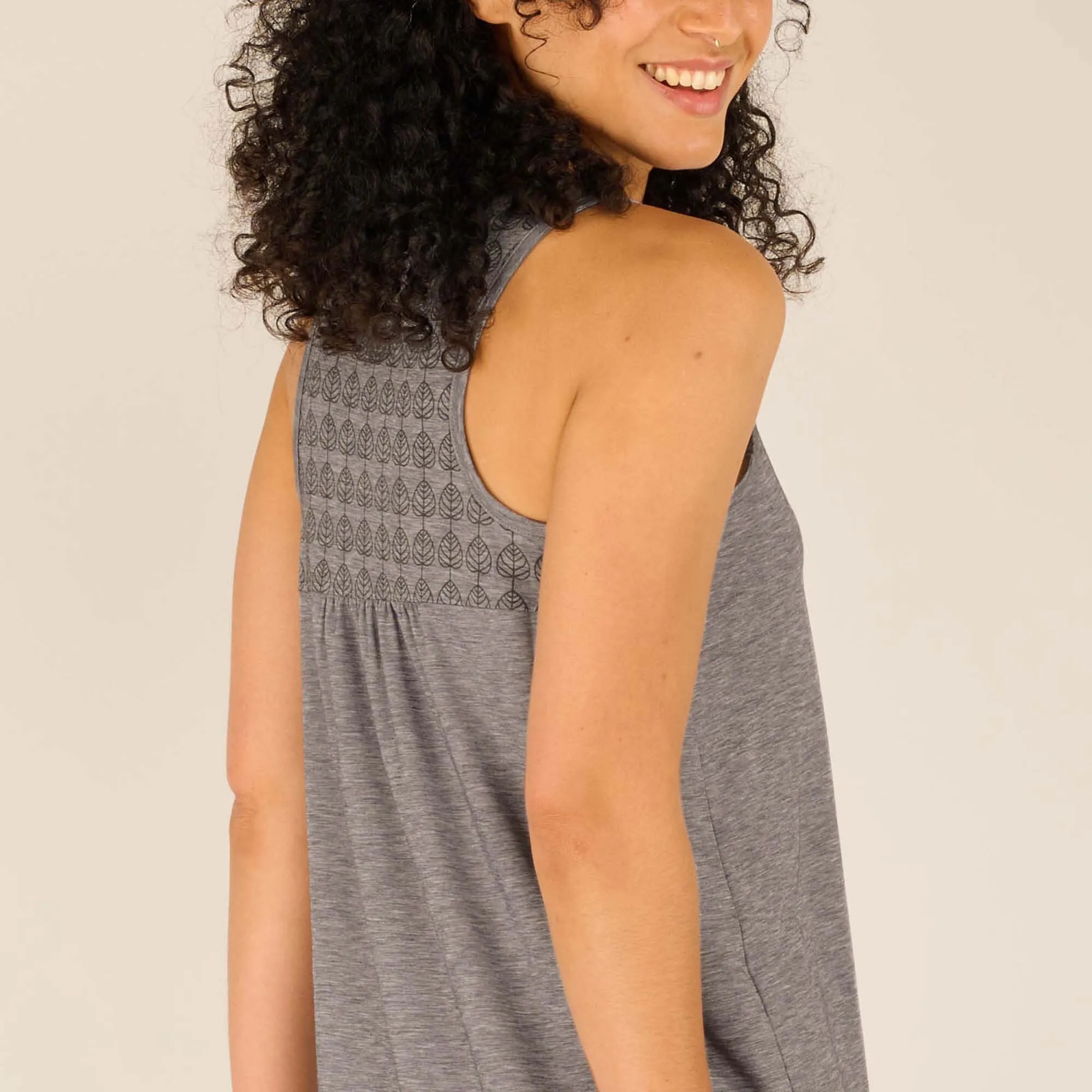 Asha Tank Top - Kharani Grey Heather