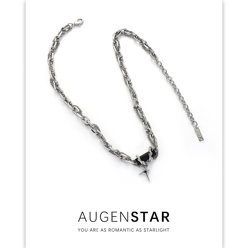 ASR | Black Zirconia Star Necklace