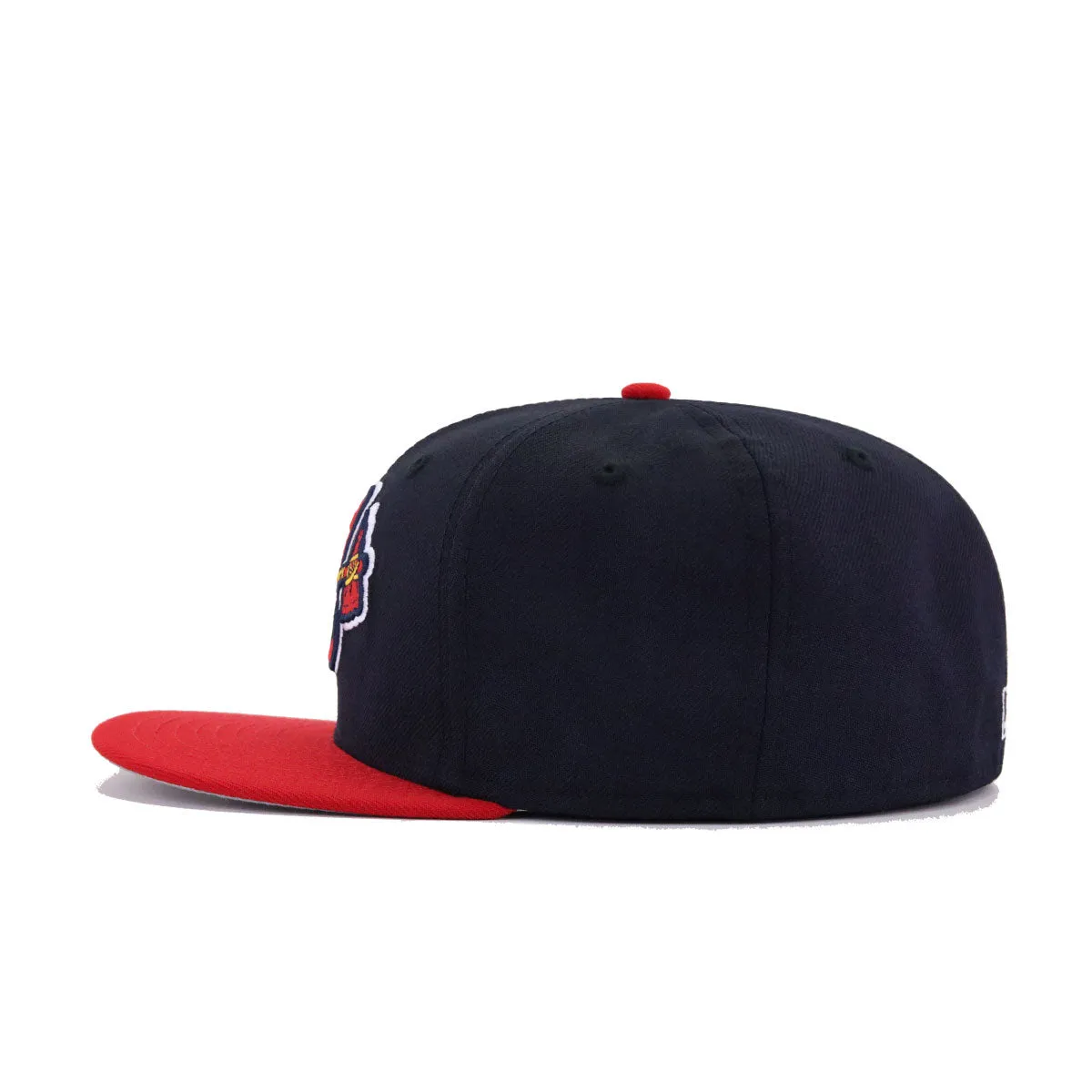 Atlanta Braves Navy Scarlet Tomahawk Cooperstown AC New Era 59Fifty Fitted