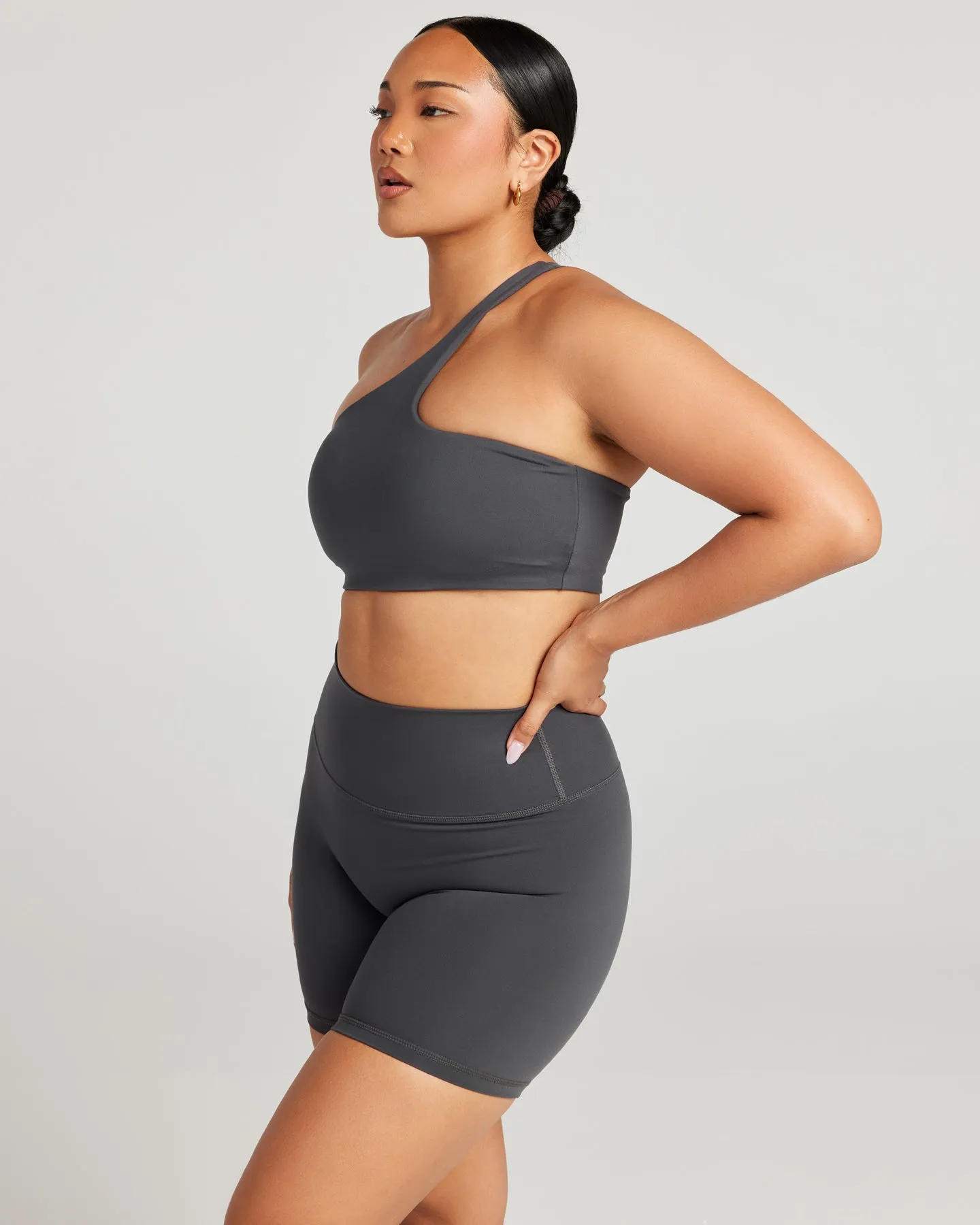 Aura Flow Bra - Charcoal