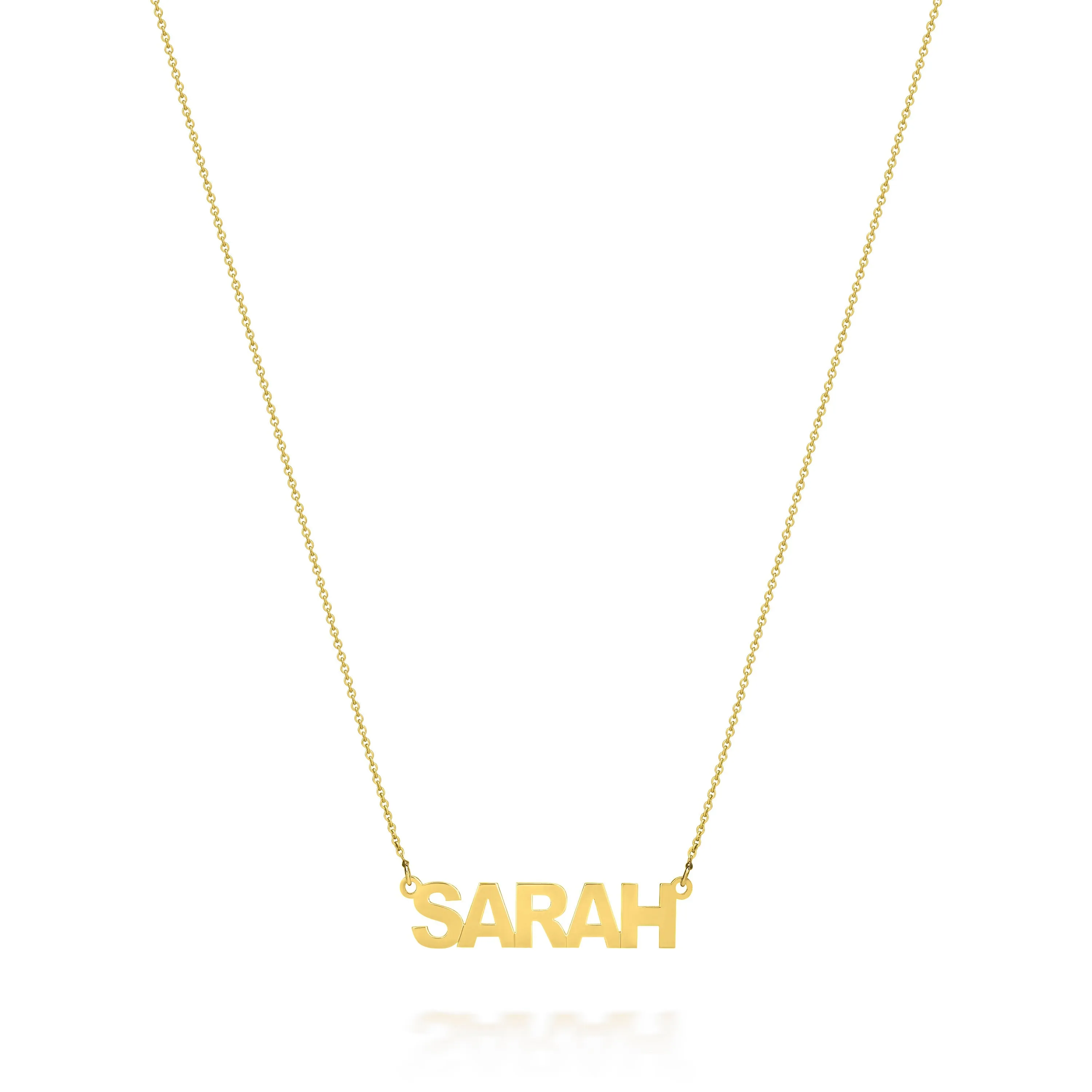 AVA MODERN BLOCK NAME NECKLACE