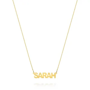 AVA MODERN BLOCK NAME NECKLACE