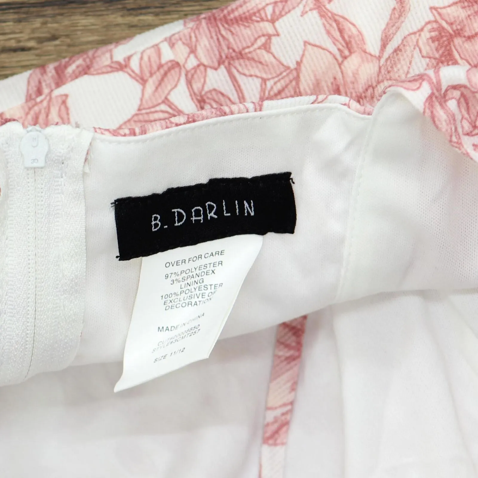 B Darlin Womens Juniors Floral Print Open Back Mini Dress 3CMT257 Pink 11/12