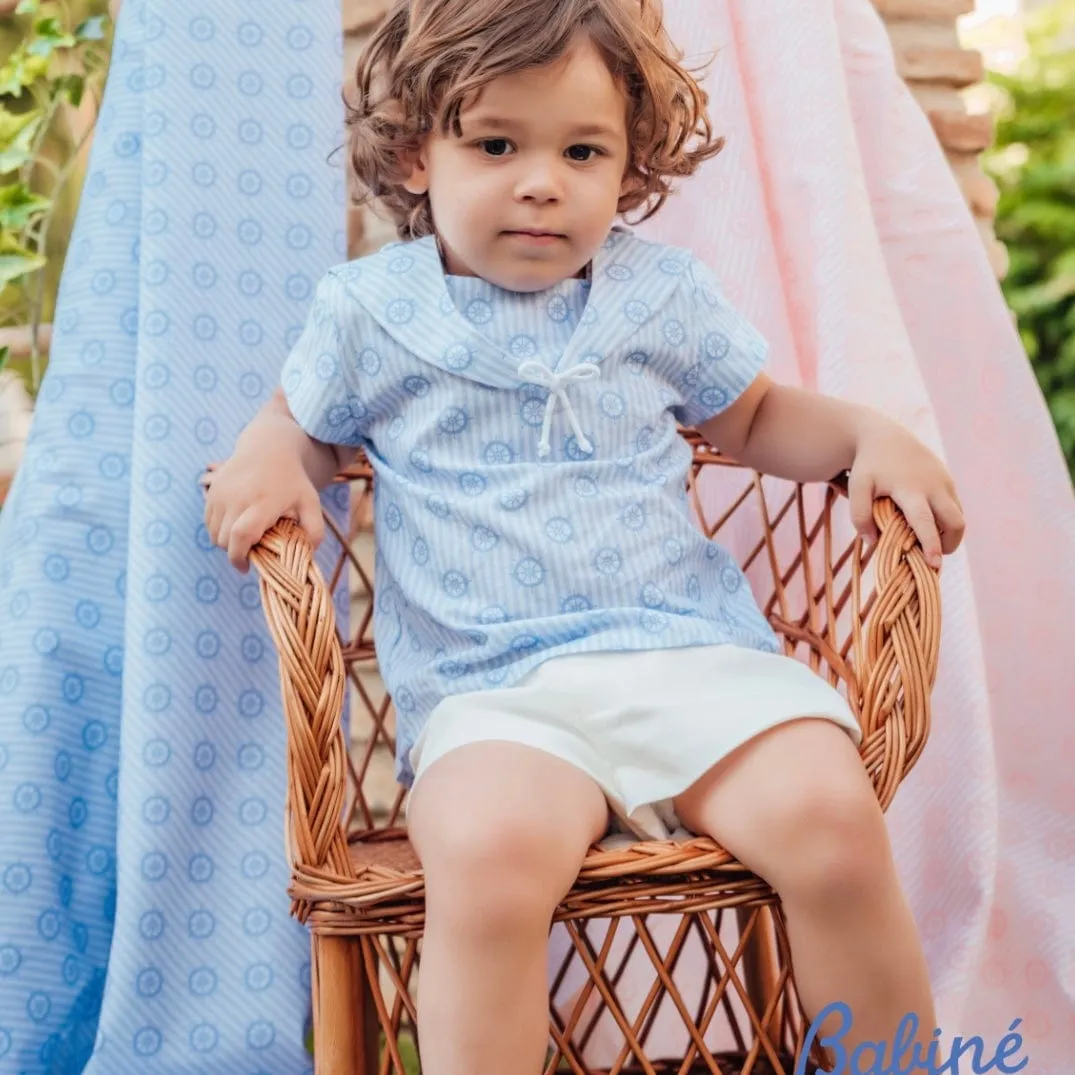 BABINE - Sailor Short Set - Blue
