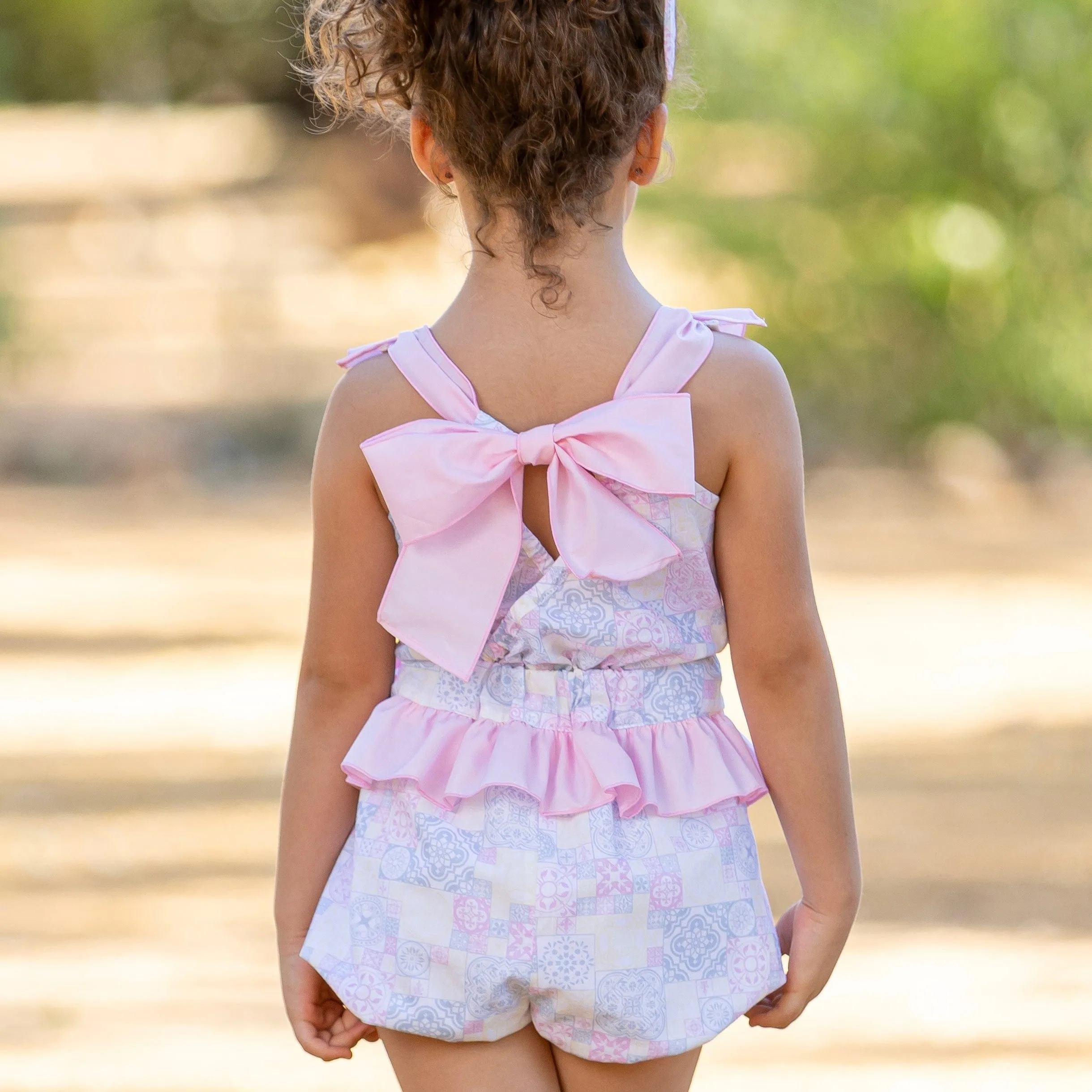 BABINE - Tile Playsuit - Pink