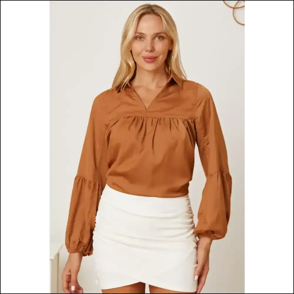 Balloon Sleeve Chic Blouse