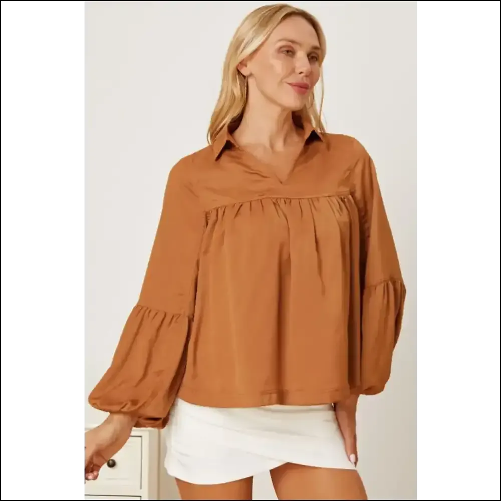 Balloon Sleeve Chic Blouse