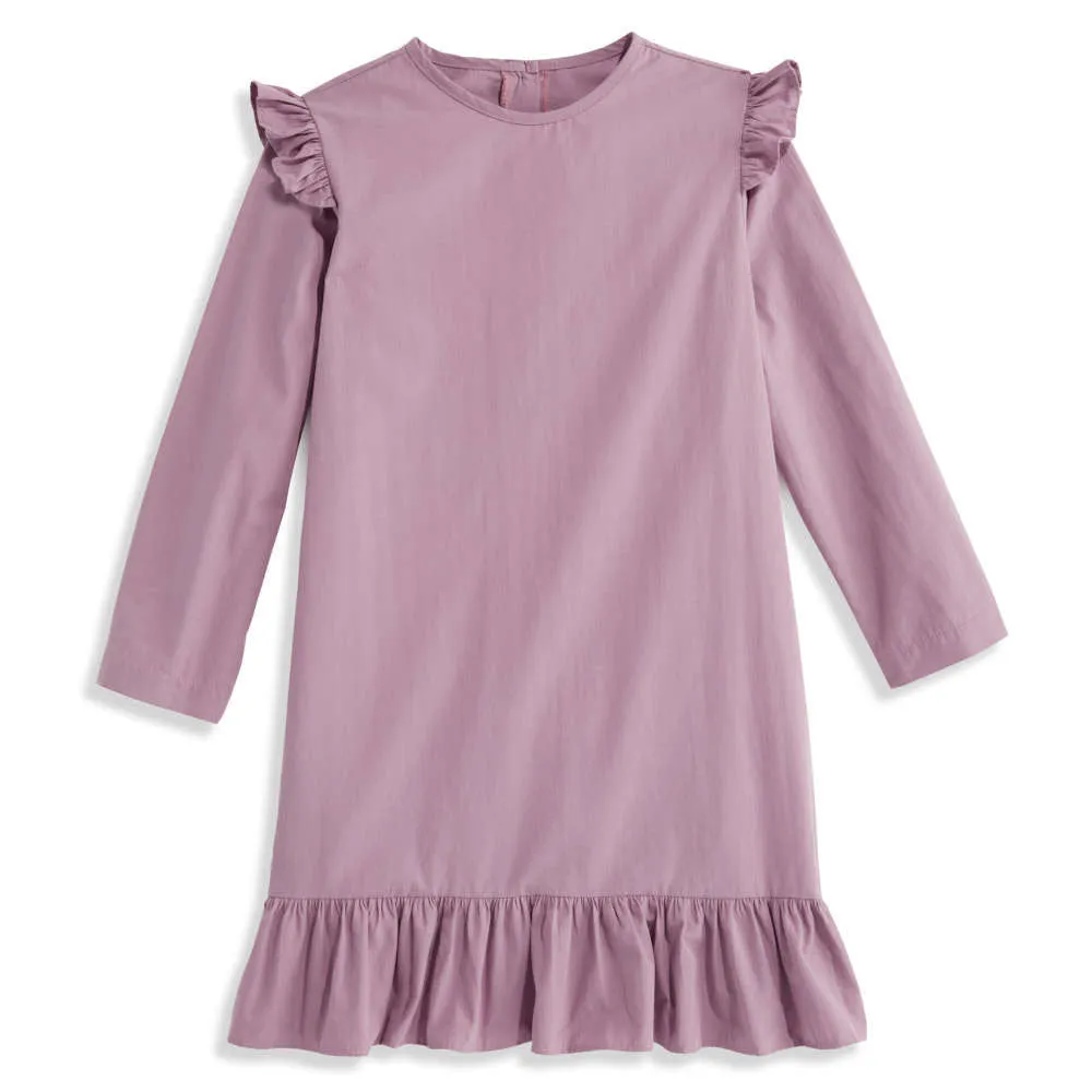Barber Dress -- Plum Poplin