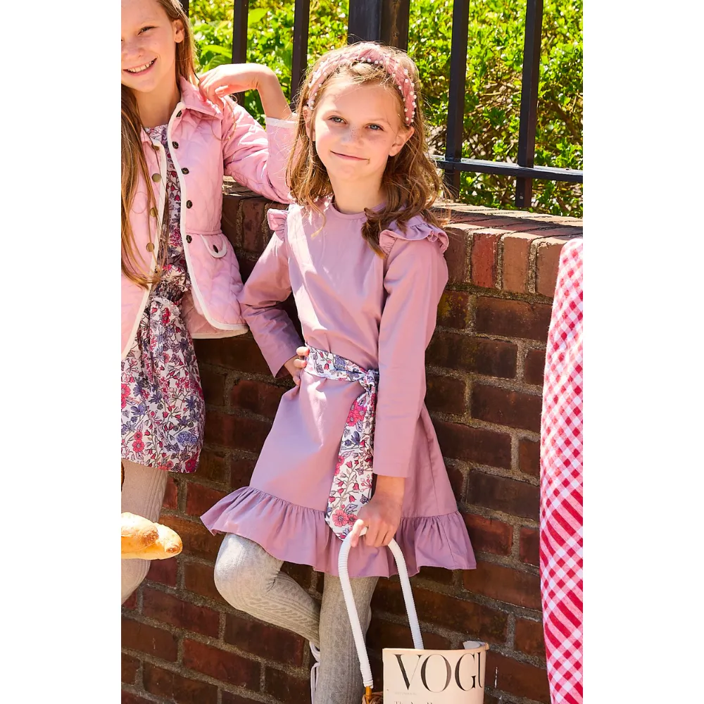 Barber Dress -- Plum Poplin