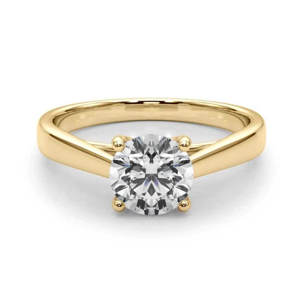 Bella Round Lab Grown Diamond Solitaire Engagement Ring IGI Certified