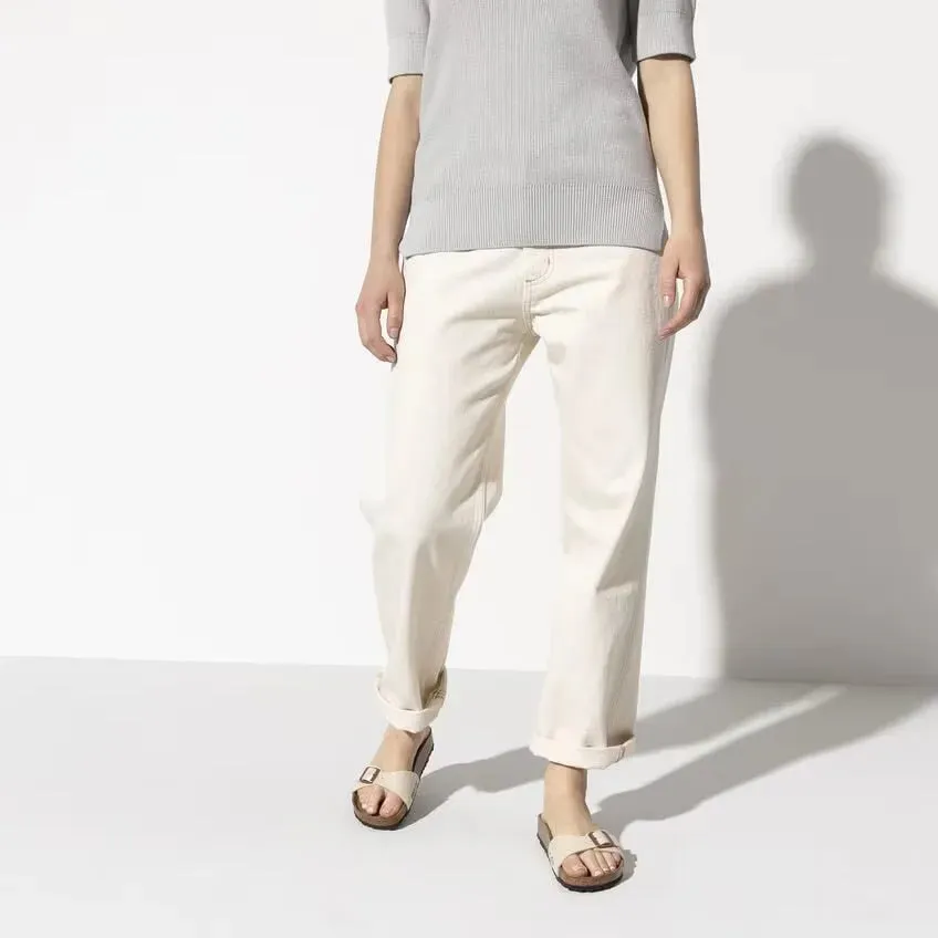 Birkenstock Madrid Birko-Flor Graceful Pearl White