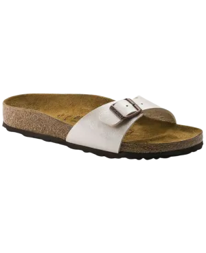 Birkenstock Madrid Birko-Flor Graceful Pearl White